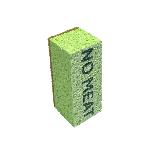 No Meat Spongeee, kitchen sponge, dish sponge, biodegradable sponge, 45% front side