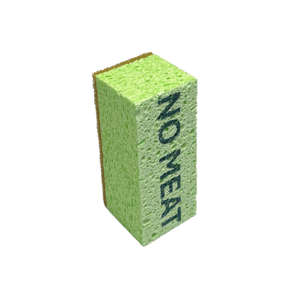 No Meat Spongeee, kitchen sponge, dish sponge, biodegradable sponge, 45% front side